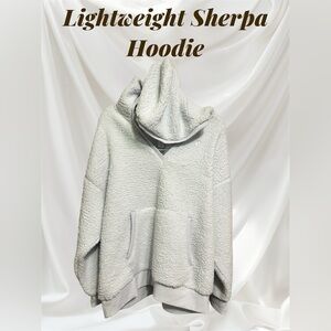 Pink Victoria’s Secret sky blue Sherpa hoodie R$79.95